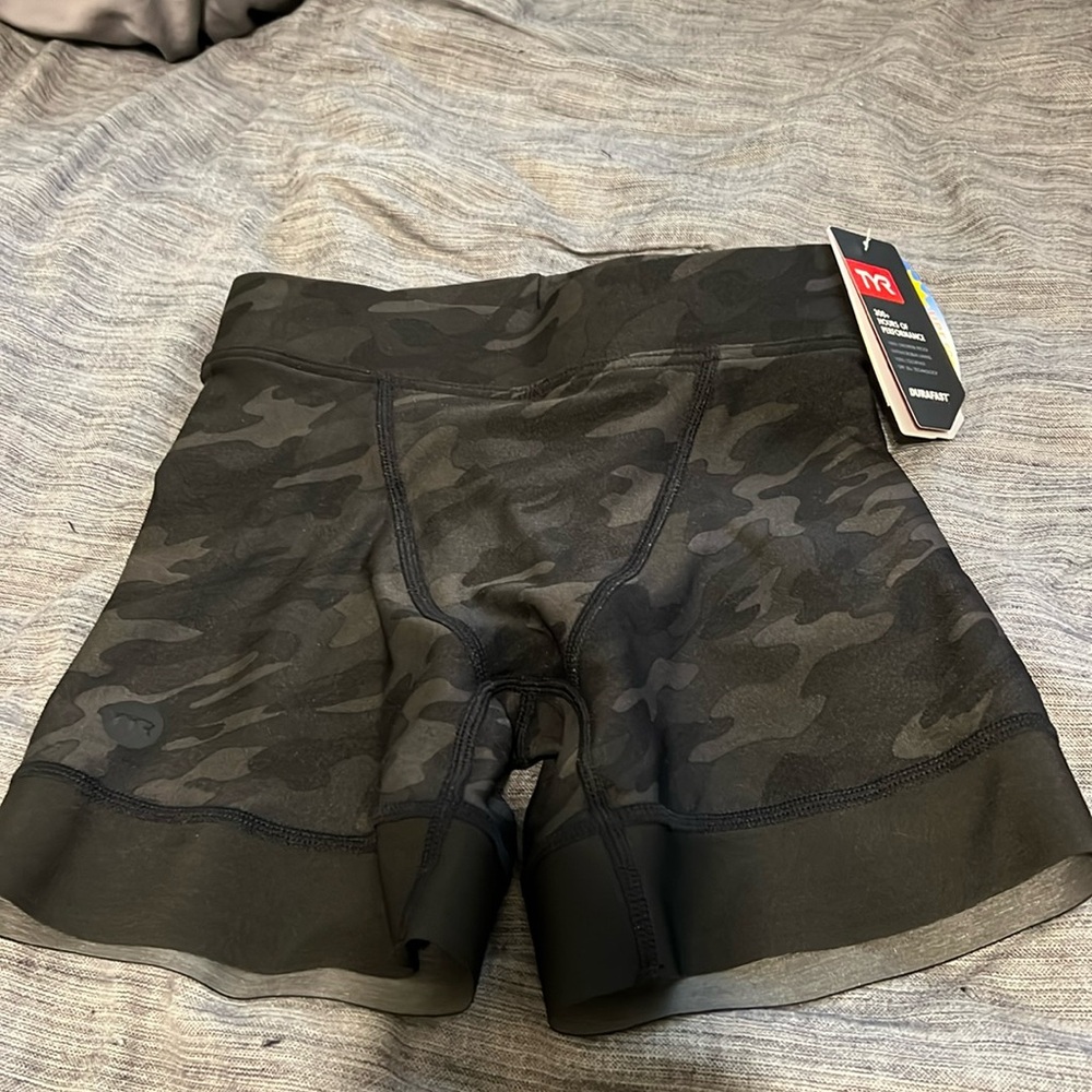 TYR black camouflage swim jammer youth 26